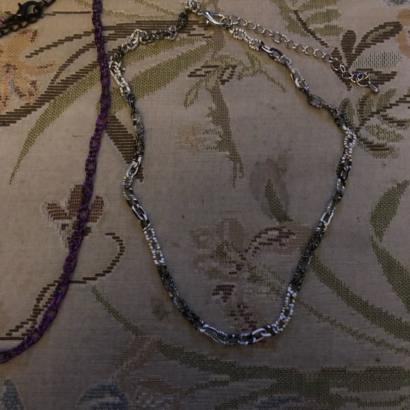 Unique Colorful Costume Chain Necklaces (2)- 516 $15 or $12 w/offer - Picture 3 of 3
